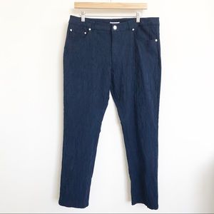 Eric Signature High Rise Skinny Ankle Blue Pants